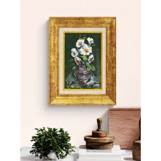 Beyazın Sessizliği Yağlı Boya Tablosu