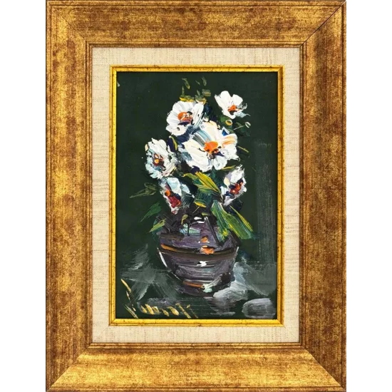 Beyazın Sessizliği Yağlı Boya Tablosu