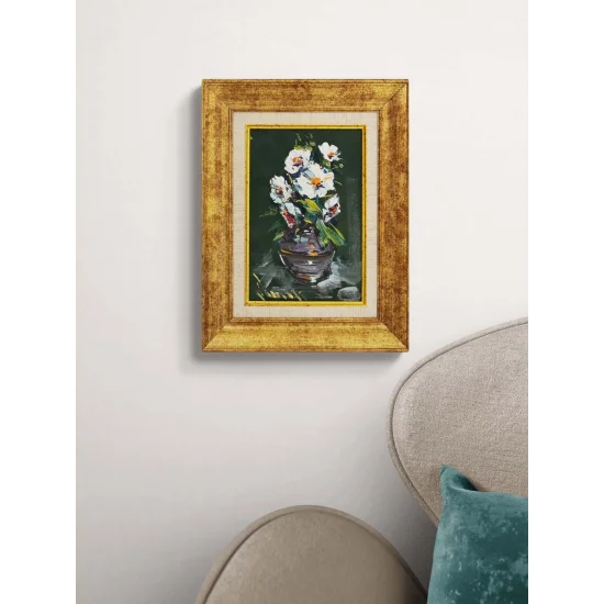 Beyazın Sessizliği Yağlı Boya Tablosu