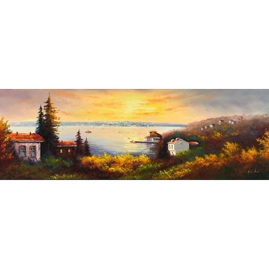 Beykoz’da Gün Doğumu Yağlı Boya Tablosu