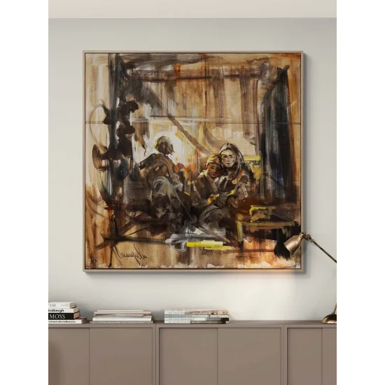 Bir Akşamın Sessizliği Yağlı Boya Tablosu