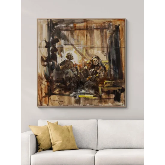 Bir Akşamın Sessizliği Yağlı Boya Tablosu