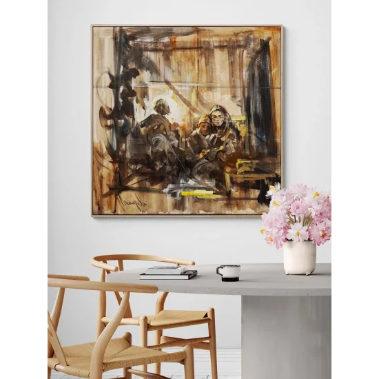 Bir Akşamın Sessizliği Yağlı Boya Tablosu