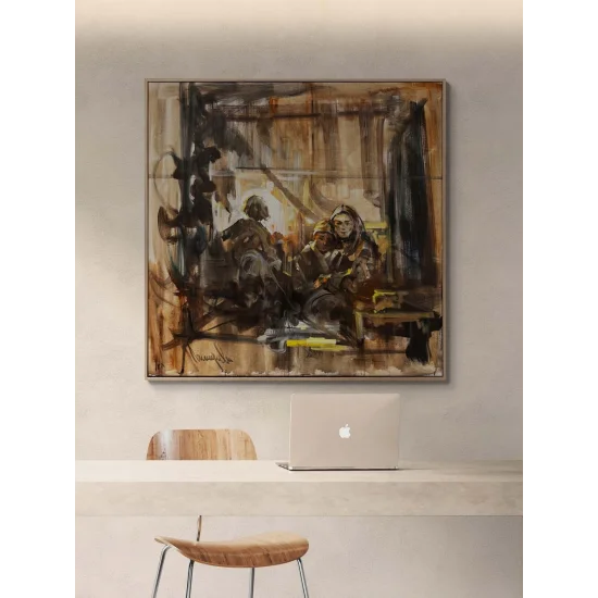 Bir Akşamın Sessizliği Yağlı Boya Tablosu