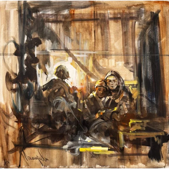 Bir Akşamın Sessizliği Yağlı Boya Tablosu