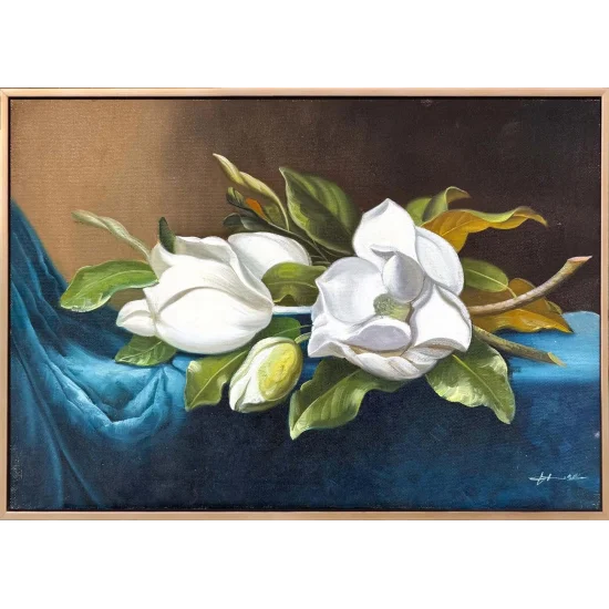 A Bouquet of Magnolia Oil Painting
