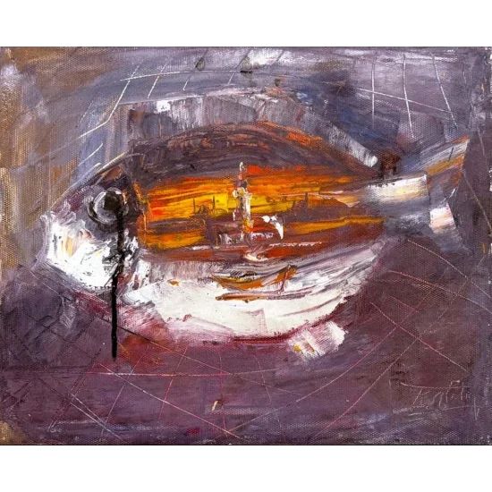 Bir Sevdanın Kulesi Yağlı Boya Tablosu