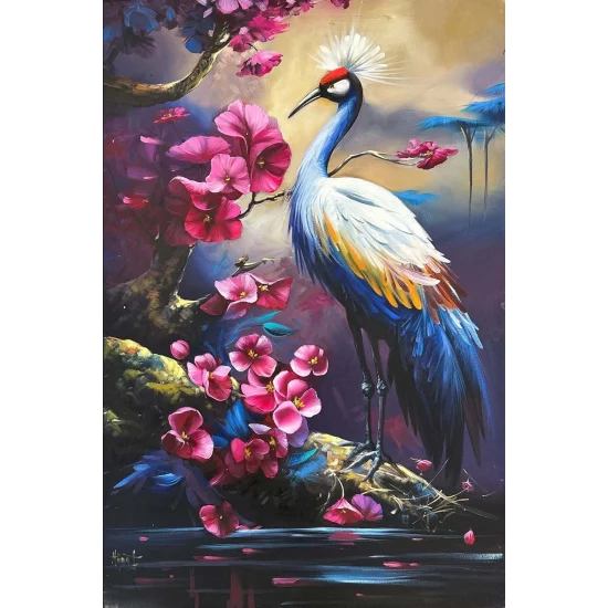 Bir Tavus Kuşunun Rüyası Yağlı Boya Tablosu