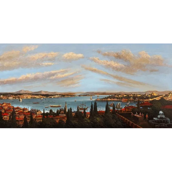 Once Upon a Time in Istanbul Oil Painting