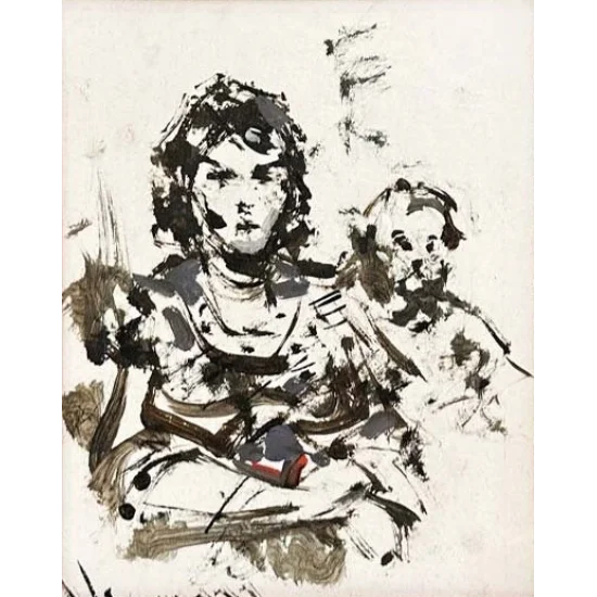 Birlikte Gülen Kalpler Yağlı Boya Tablosu