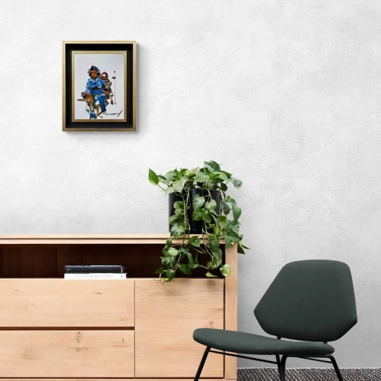 Cyclists Oil Painting