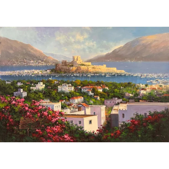 Bodrumda Denizin Nefesi Yağlı Boya Tablosu