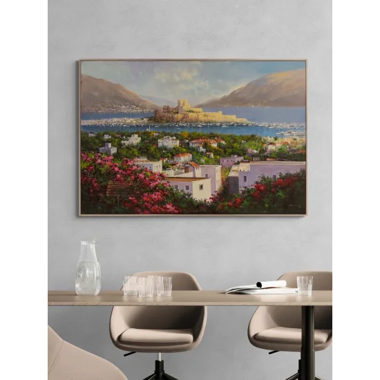 Bodrumda Denizin Nefesi Yağlı Boya Tablosu