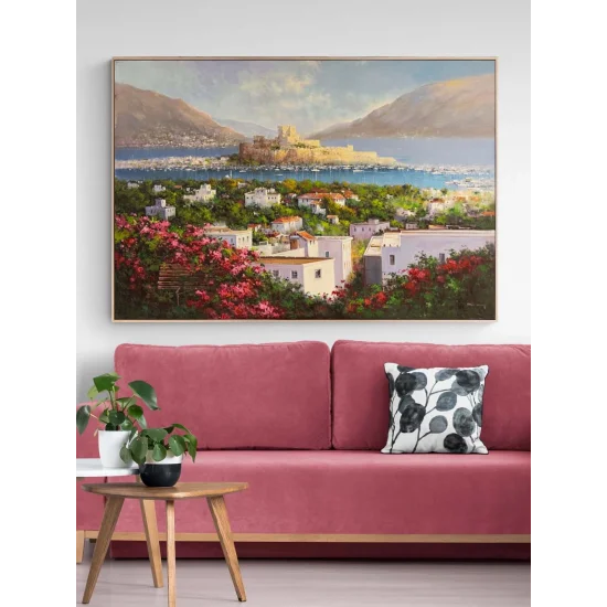 Bodrumda Denizin Nefesi Yağlı Boya Tablosu