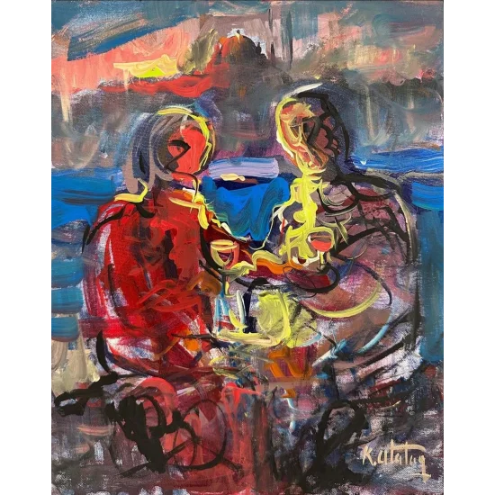Couples on the Bosphorus Oil Painting
