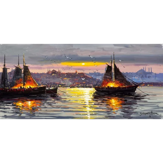Sunrise on the Bosphorus Oil Painting