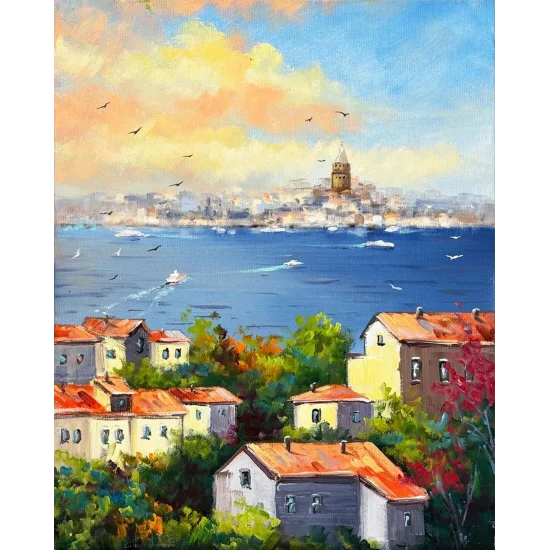 Boğazın Serin Esintisi Yağlı Boya Tablosu