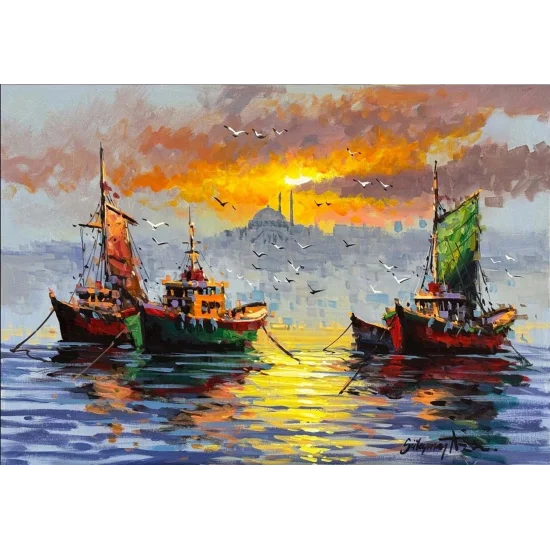 Silent Hunters of the Bosphorus Oil Painting