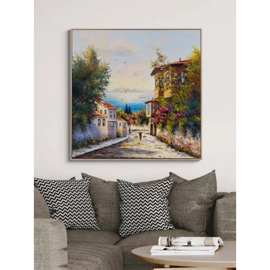 Boğazın Sessiz Sabahı Yağlı Boya Tablosu