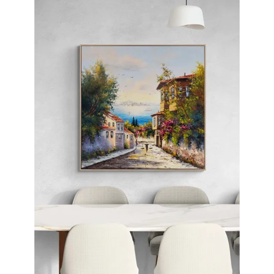 Boğazın Sessiz Sabahı Yağlı Boya Tablosu