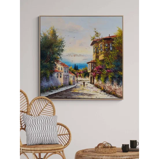 Boğazın Sessiz Sabahı Yağlı Boya Tablosu