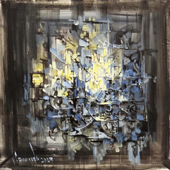 Boşluğun Haritası Yağlı Boya Tablosu