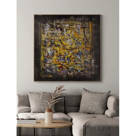 Bulanık Hatıra Yağlı Boya Tablosu