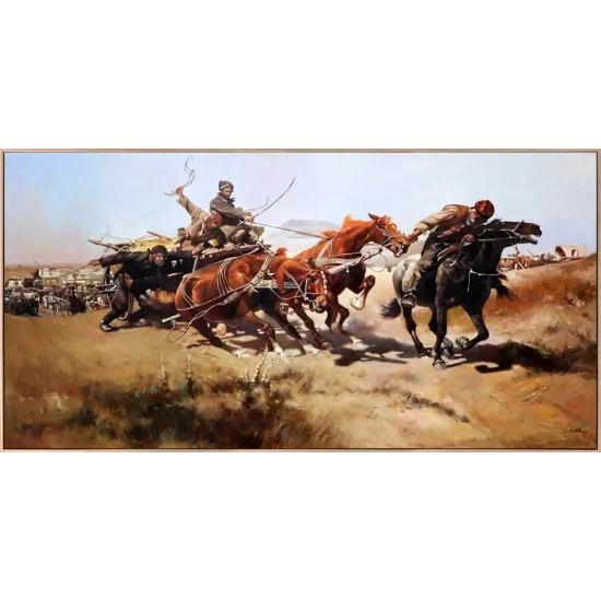 Great Struggle Oil Painting