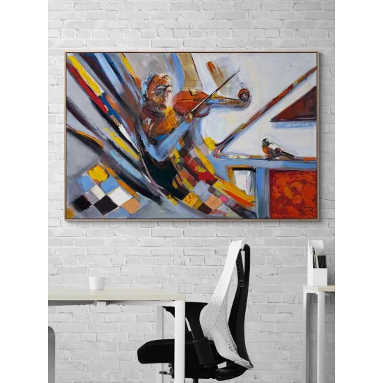 Play, Violinist Oil Painting