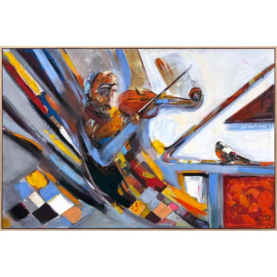Play, Violinist Oil Painting