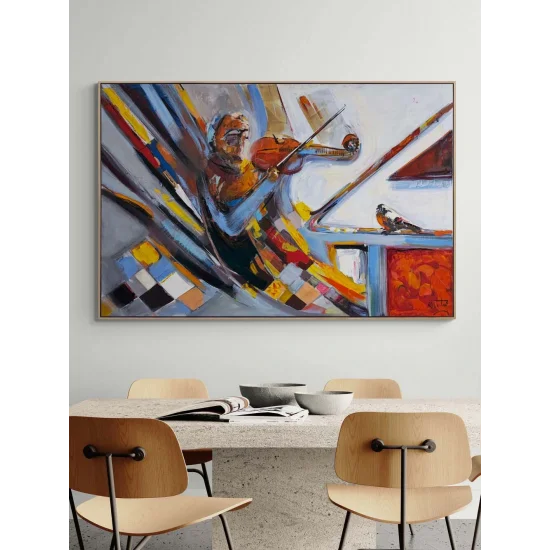 Play, Violinist Oil Painting