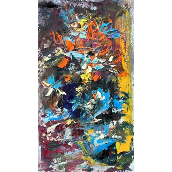 Çiçeklerin Düşleri Yağlı Boya Tablosu