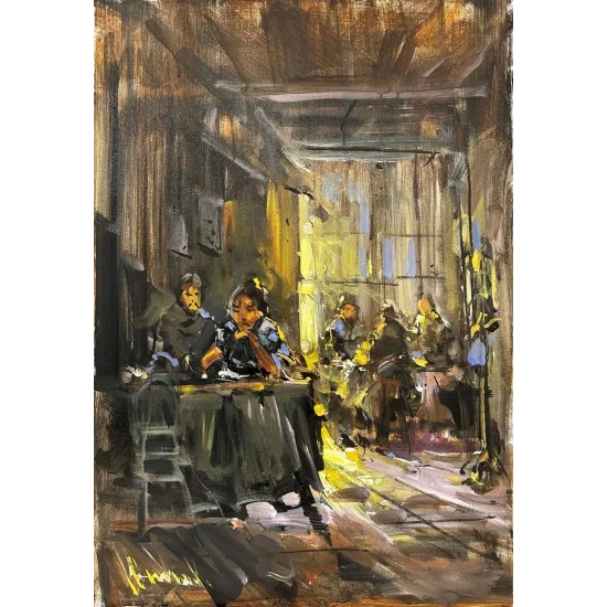 Locksmith Dinner Table Oil Paintings