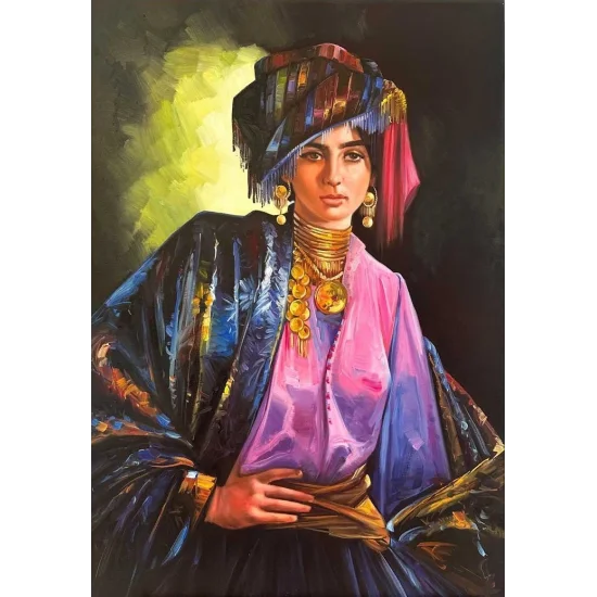 Çingene Kızı Yağlı Boya Tablosu