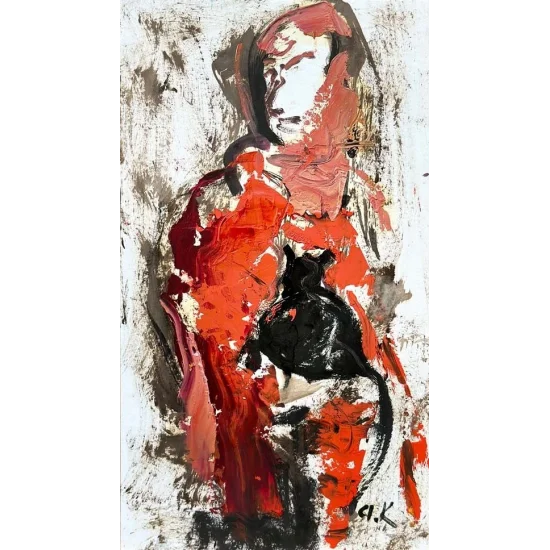 Woman Of Lines Oil Painting