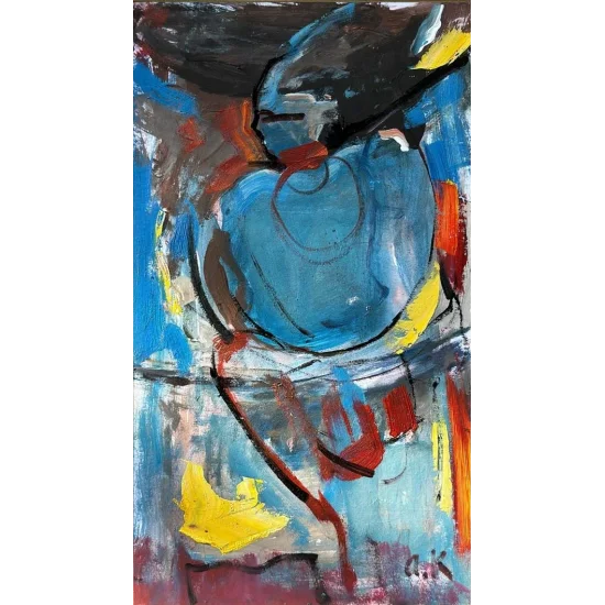 Çizgisel Düşler Yağlı Boya Tablosu