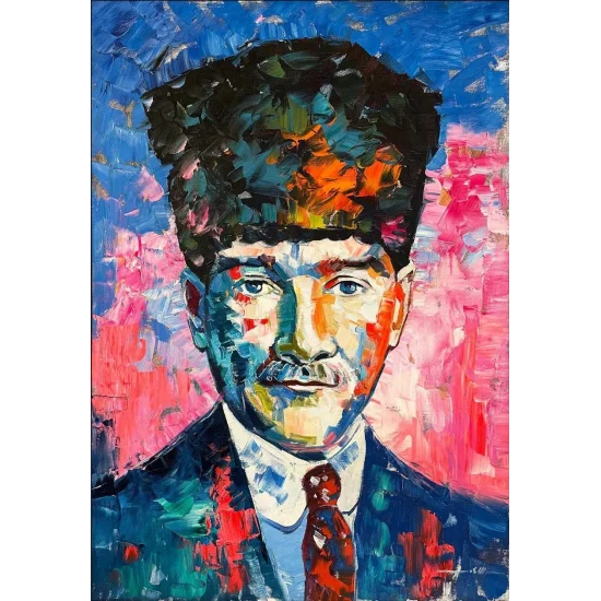 Cumhuriyetin Yüzü Yağlı Boya Tablosu