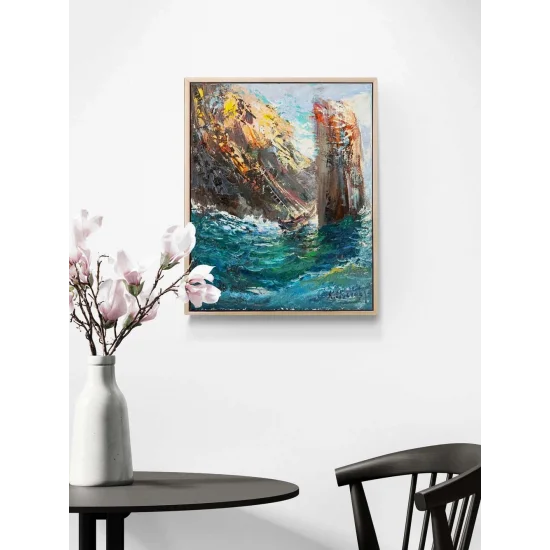 Waves and Silence Oil Painting