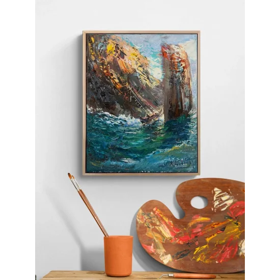 Waves and Silence Oil Painting