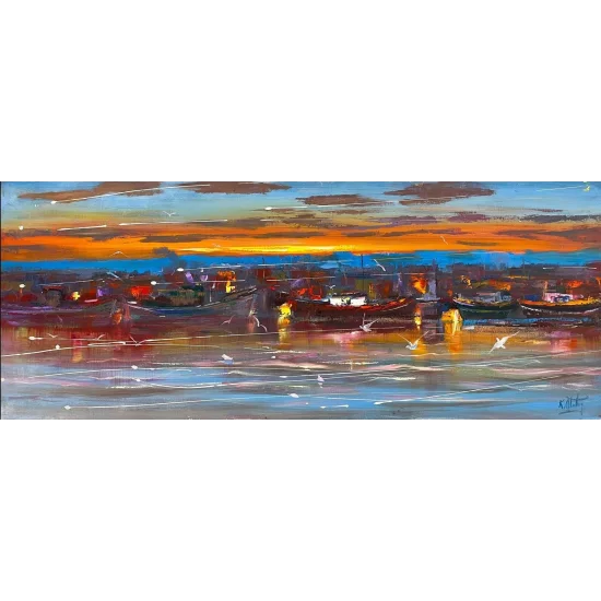 Time in the Waves Oil Painting