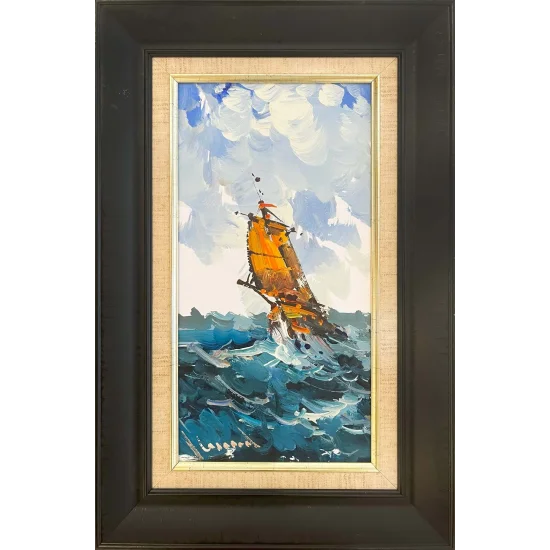 A Day at Sea Oil Painting