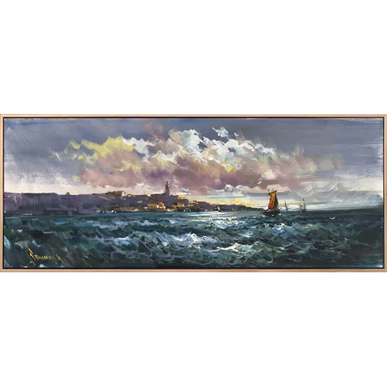 A Breeze Over the Sea Oil Painting