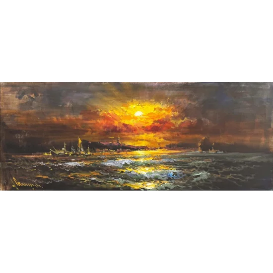 Silent Evening at Sea Oil Painting
