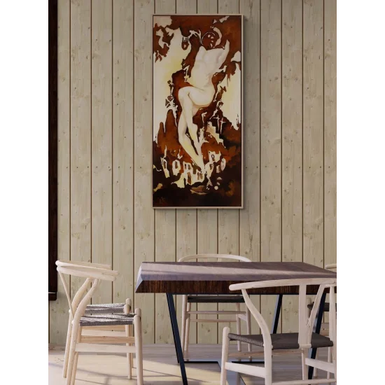 Derinlik Algısı Yağlı Boya Tablosu