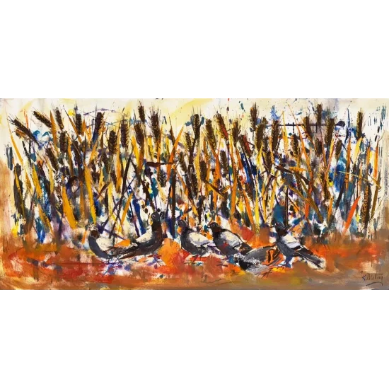 Doğanın Coşkusu Yağlı Boya Tablosu