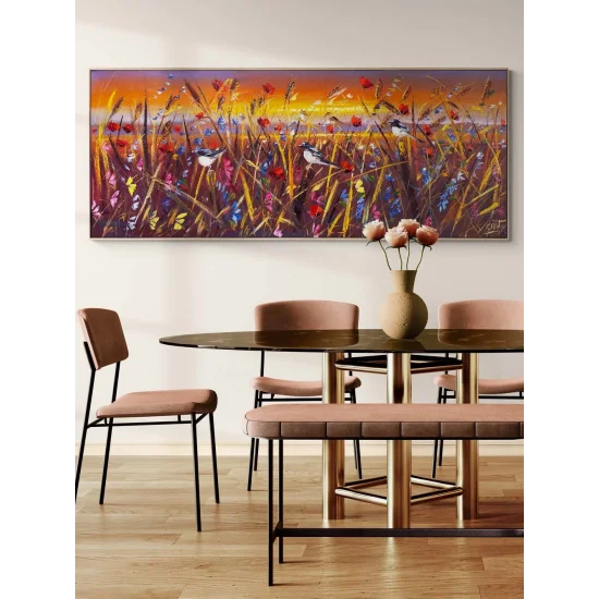 Doğanın Dokusu Yağlı Boya Tablosu