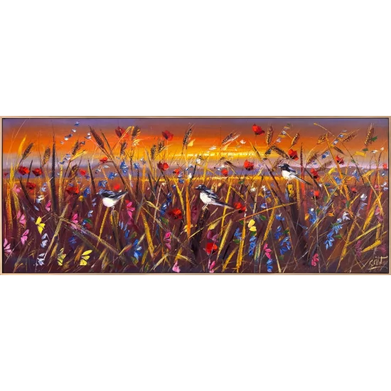 Doğanın Dokusu Yağlı Boya Tablosu