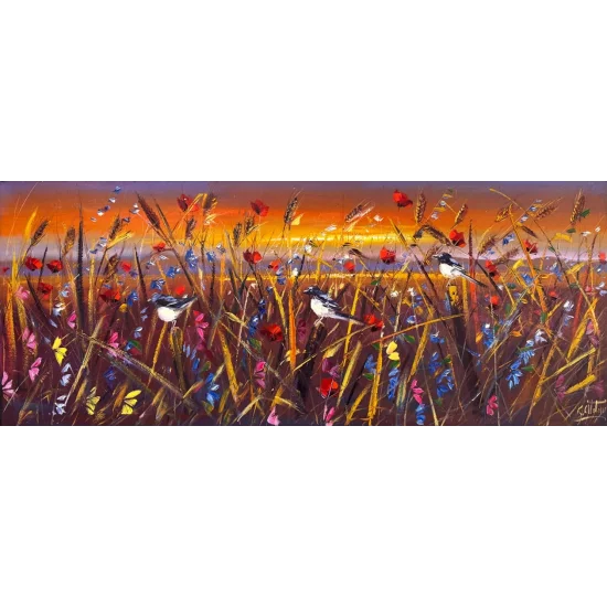 Doğanın Dokusu Yağlı Boya Tablosu