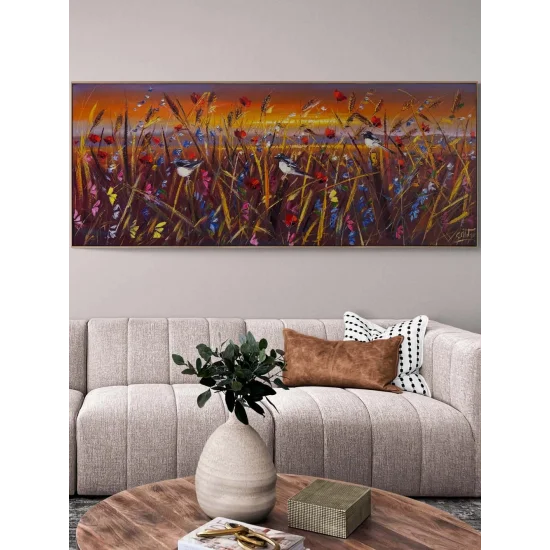 Doğanın Dokusu Yağlı Boya Tablosu