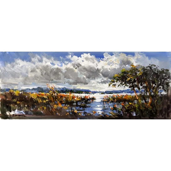 Doğanın Köklerin Arasında Yağlı Boya Tablosu